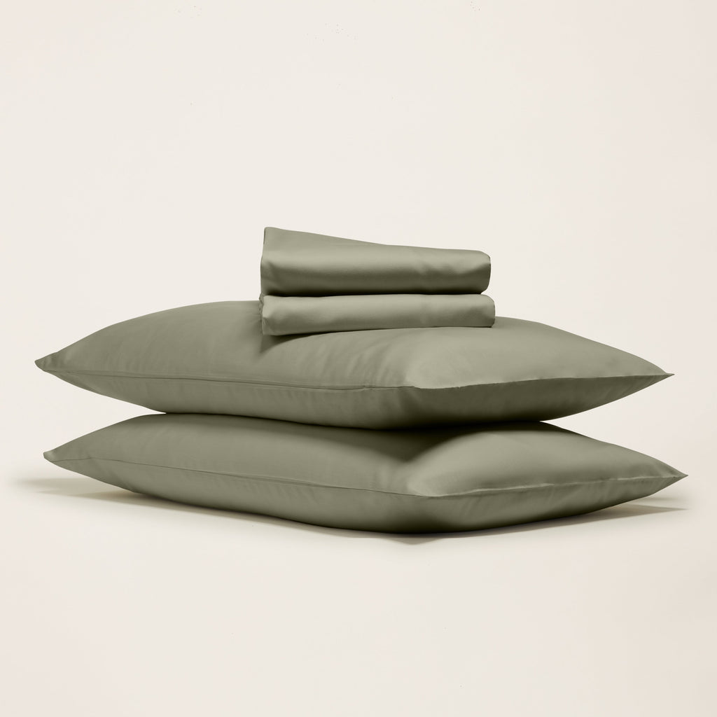 Parure de lit de luxe en satin de coton australien