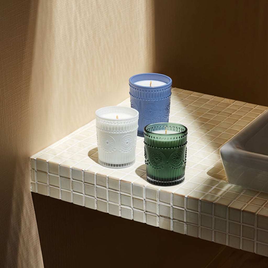 Bougie en verre parfumée Noir Swiss