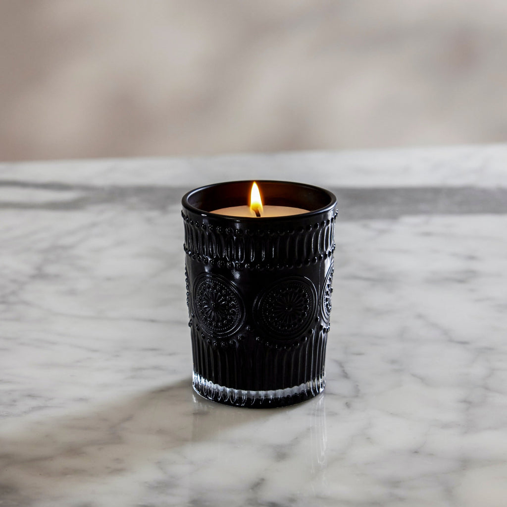 Bougie en verre parfumée Noir Swiss