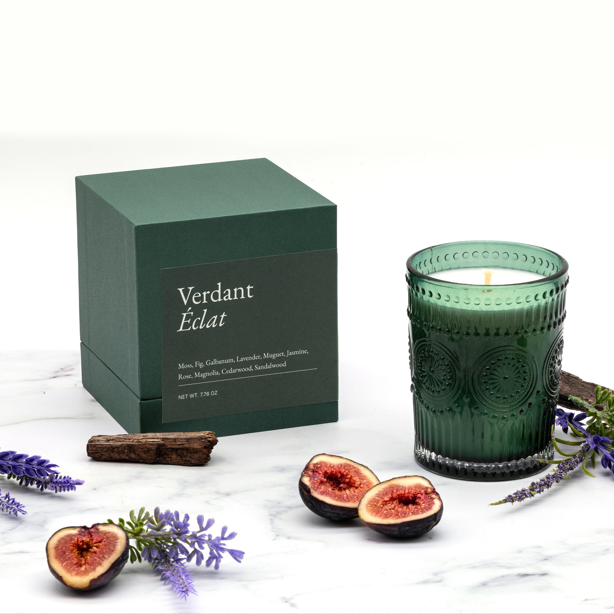 Bougie en verre parfumée Noir Swiss